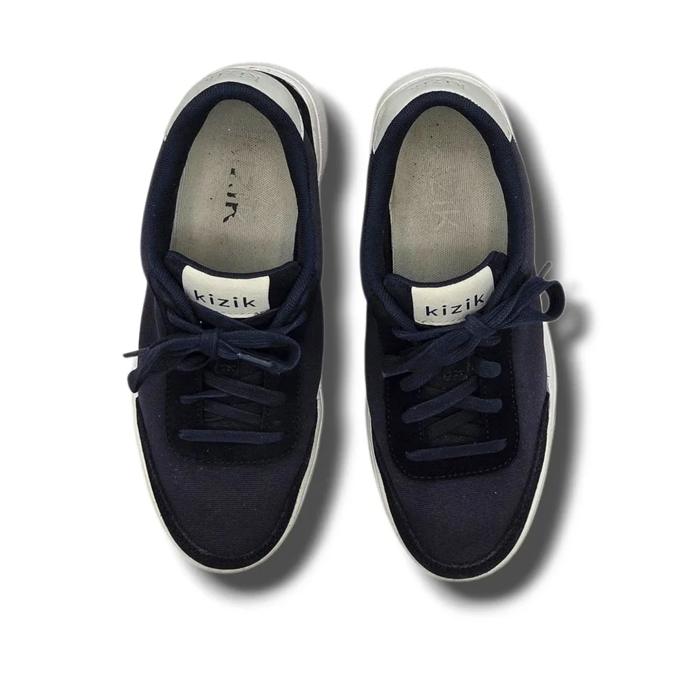 Kizik Prague Sneakers Womens 6 Blue Hands‎ Free Canvas